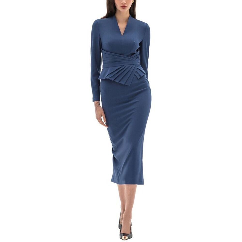Bgl Womens  Midi Dress, Blue